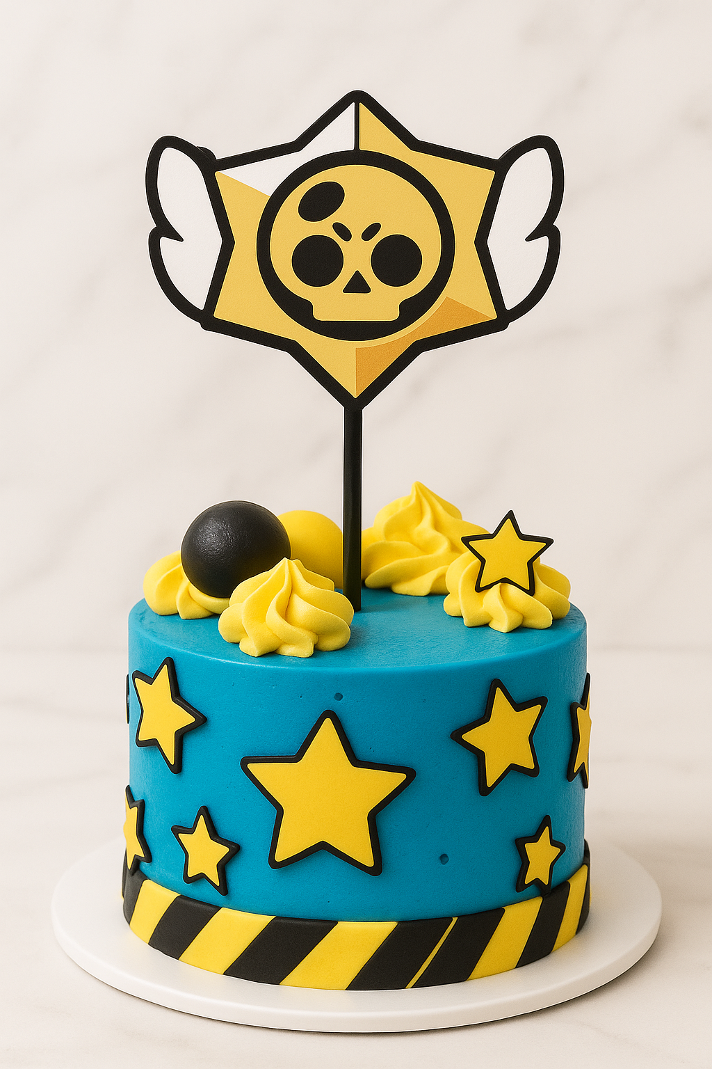 Inspiratie: kleurrijke Brawl Stars taarttopper voor elke feesttaart