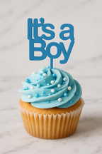 It’s a Boy cupcaketopper (set van 5) | Gender reveal & kraamfeest