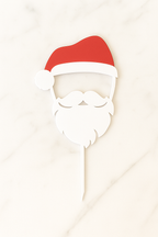 Kerstman hapjes en cupcake topper