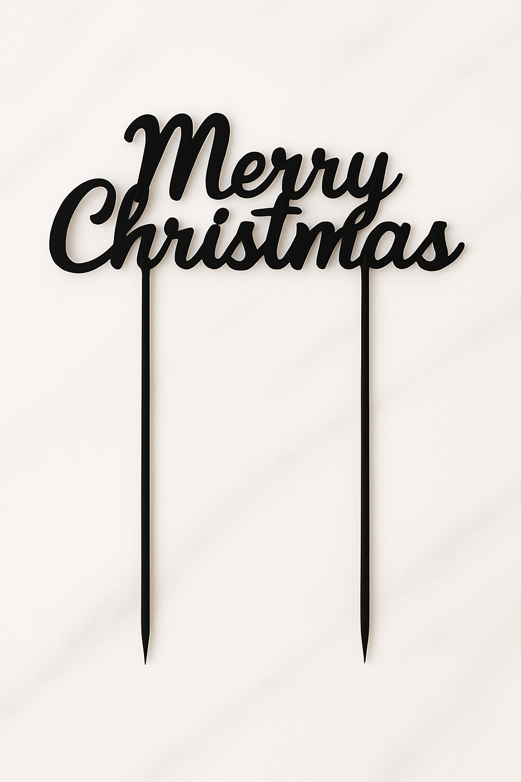 Merry Christmas Taarttopper – Feestelijke Kerst Eyecatcher (15 cm) | Nu met 50% korting