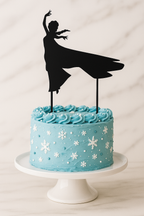 Frozen Princess Silhouette Taarttopper