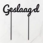 Geslaagd Taarttopper | Stijlvolle Eyecatcher 15 cm