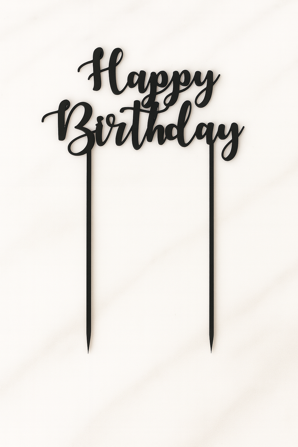 Happy Birthday Taarttopper – Stijlvolle Eyecatcher (15 cm breed)