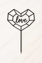 Love Taarttopper – Vier de liefde (15 cm)