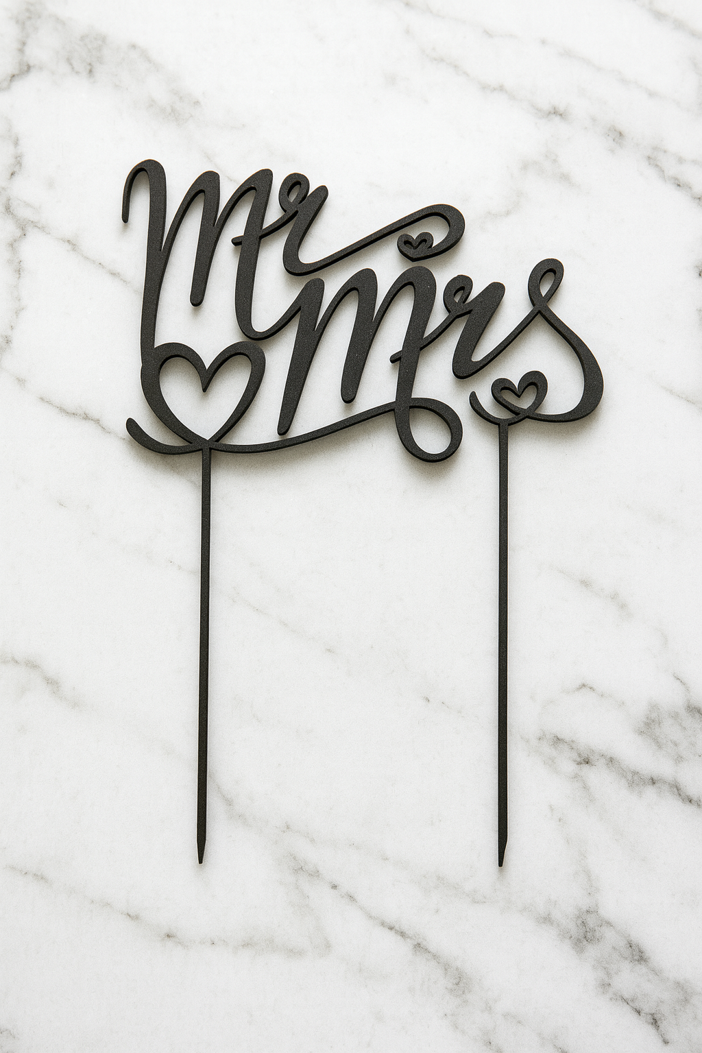 Mr & Mrs Taarttopper (15 cm) | Elegant & Tijdloos