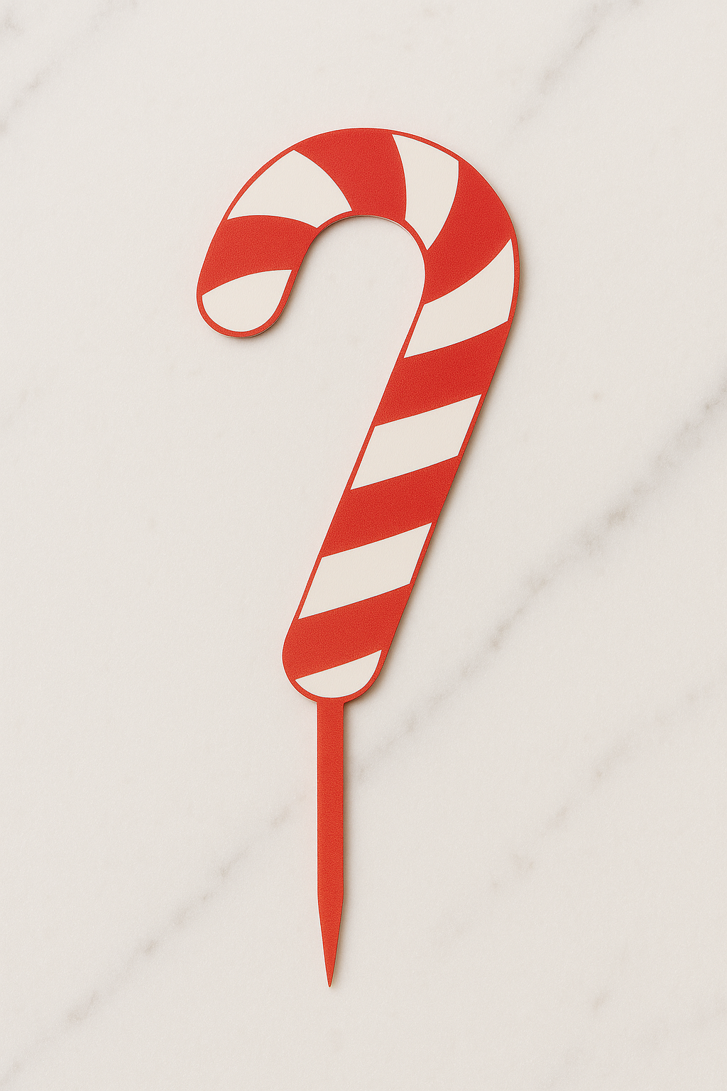 Kerst Cupcake Toppers Candy Cane (5 stuks) | Nu 50% Korting